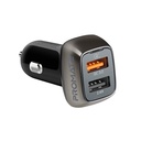 Promate Car Charger QC 3.0 with 30 Watt Dual USB Ports(SCUD-30)