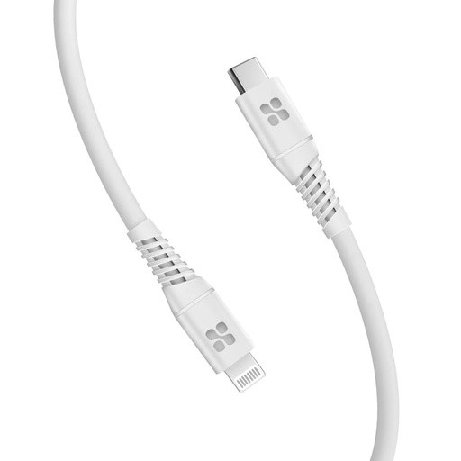 [PRO-CABLE-PowerLine-Ci120.WHITE] Promate 20W Power Delivery USB-C To Apple® Lightning Connector Cable (PowerLine-Ci120-WHITE)