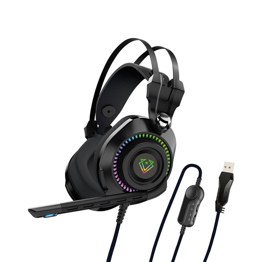 [VER-HS-Bogota-BLACK] Vertux High Definition GameCommand™ Over-Ear Gaming Headset Bogota.Black