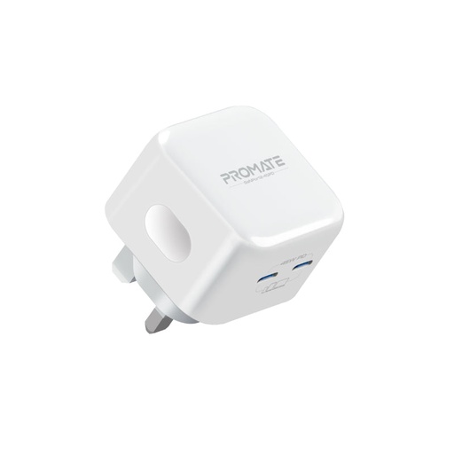 [PRO-CH-GANPORT2-45PD] PROMATE 45W Power Delivery GaNFast™ Charging Adapter (GANPORT2-45PD)