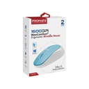 Promate 1600DPI MaxComfort® Ergonomic Wireless Mouse TRACKER.BLUE
