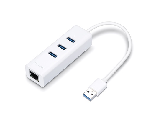 [NA-TP-UE330(UN)] TP-Link Network Adapter USB 3.0 3-PORT HUB & Gigabit Ethernet (UE330)
